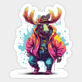 Rap-a-Moose Sticker